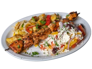 Chicken Souvlaki Dish